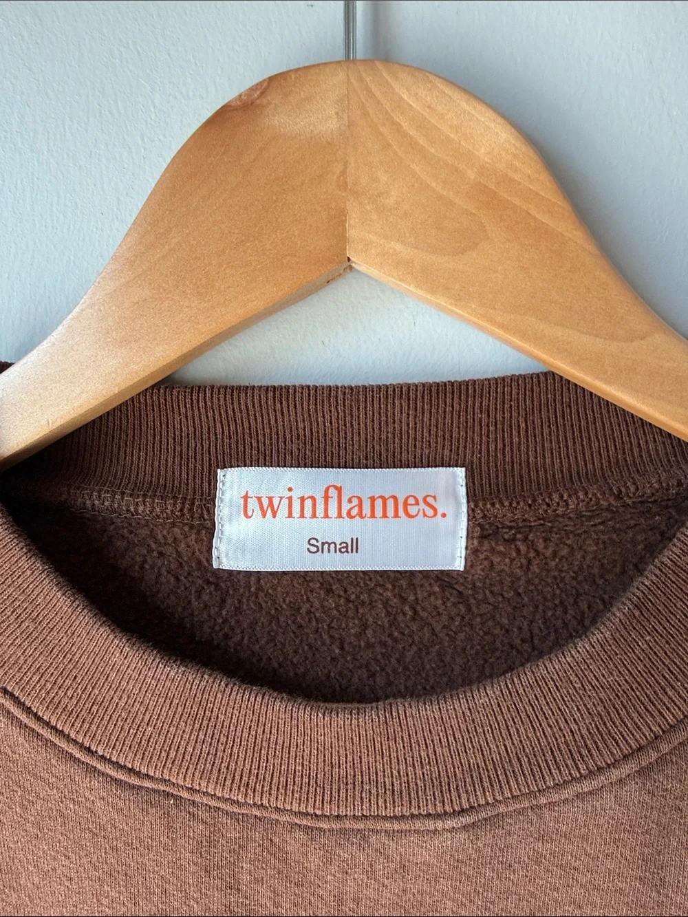 Twin Flames Brown Crewneck Sweatshirt